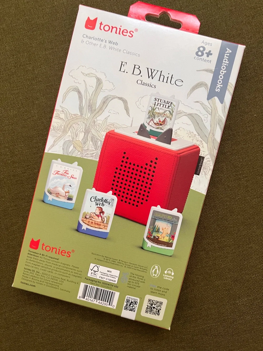 Tonies Charlotte's Web Pack for Toniebox - 13+ hours of content - Stuart little